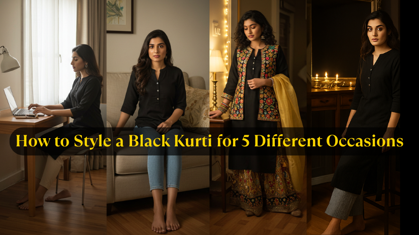 How to Style a Black Kurti for 5 Different Occasions